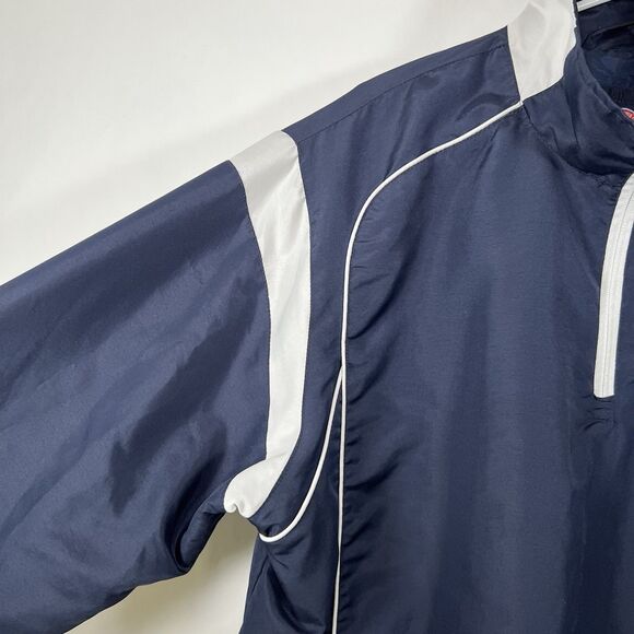 VTG Utah State Aggies GIII Sports Carl Banks 1/4 Zip Windbreaker Jacket Medium - Picture 7 of 12